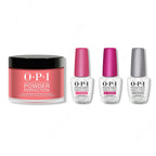 OPI - Dip Powder Combo - Liquid Set & Color So Hot It Berns - Salon Quality