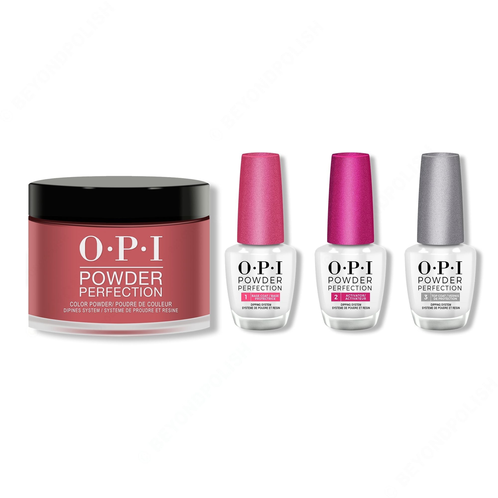 OPI - Dip Powder Combo - Liquid Set & Got The Blues For Red - Salon Quality