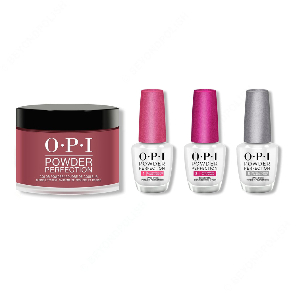 OPI - Dip Powder Combo - Liquid Set & Malaga Wine - Salon Quality