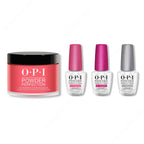 OPI - Dip Powder Combo - Liquid Set & Red Hot Rio - Salon Quality