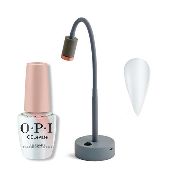 OPI - GELevate 4-In-1 Builder Gel - Starter Kit - Square Tips - Salon Quality