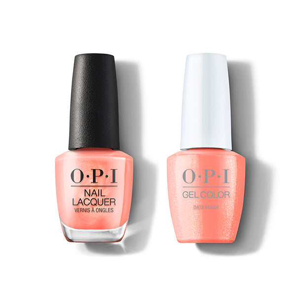 OPI - Gel & Lacquer Combo - Data Peach - Salon Quality