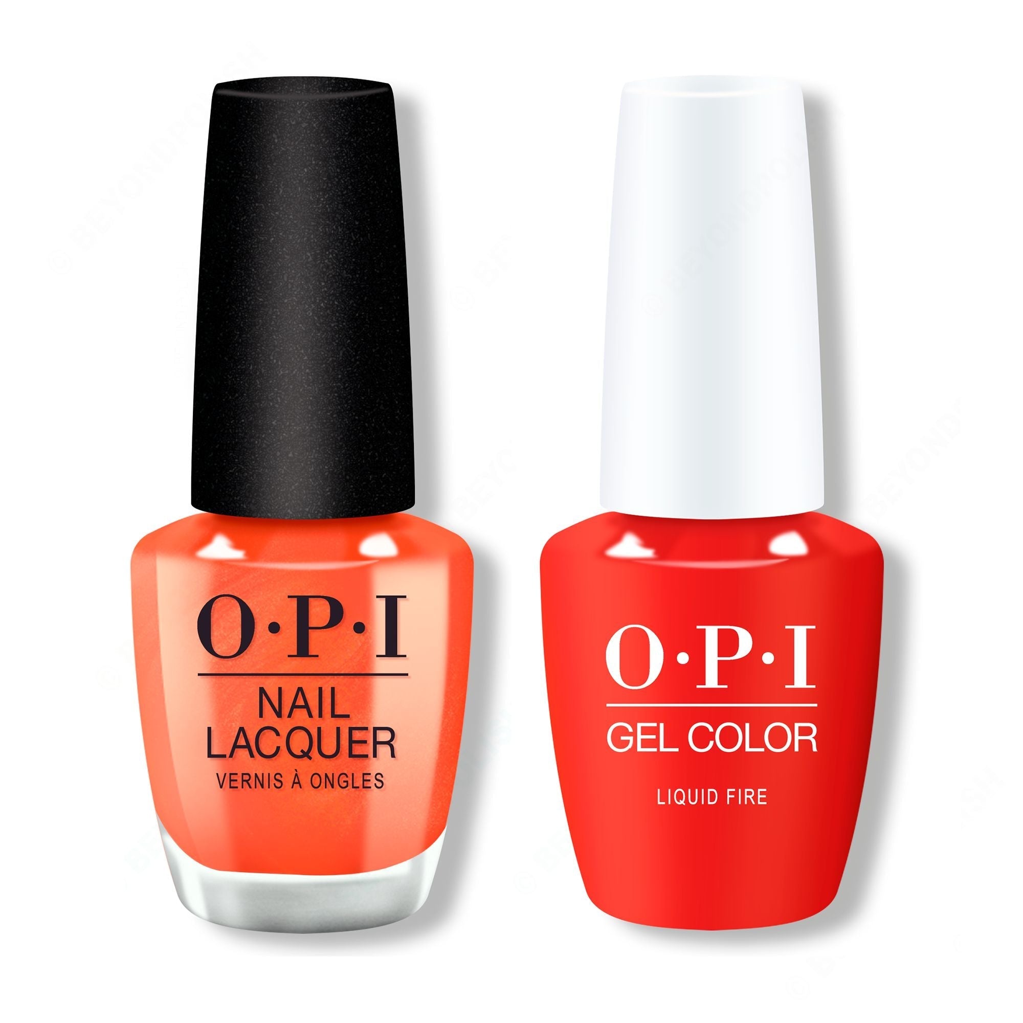 OPI - Gel & Lacquer Combo - Liquid Fire - Salon Quality
