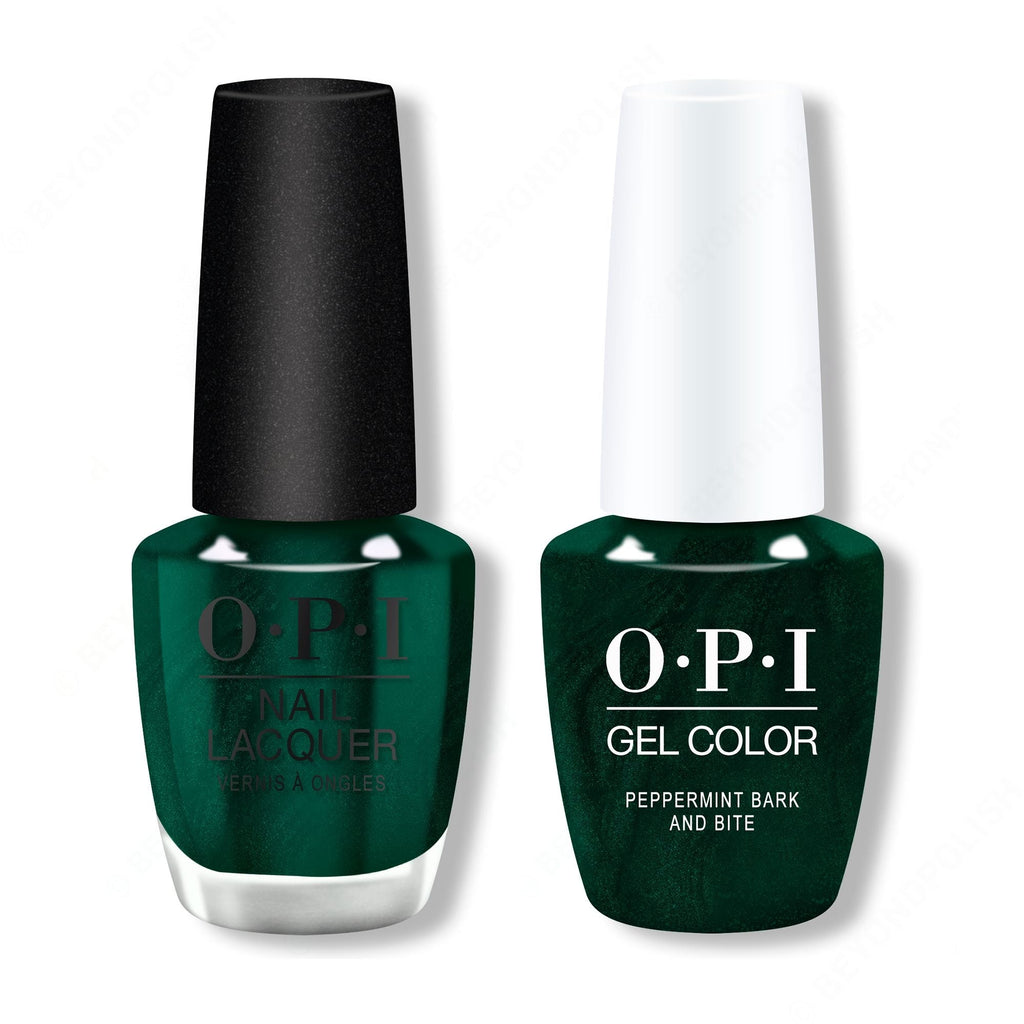 OPI - Gel & Lacquer Combo - Peppermint Bark and Bite - Salon Quality