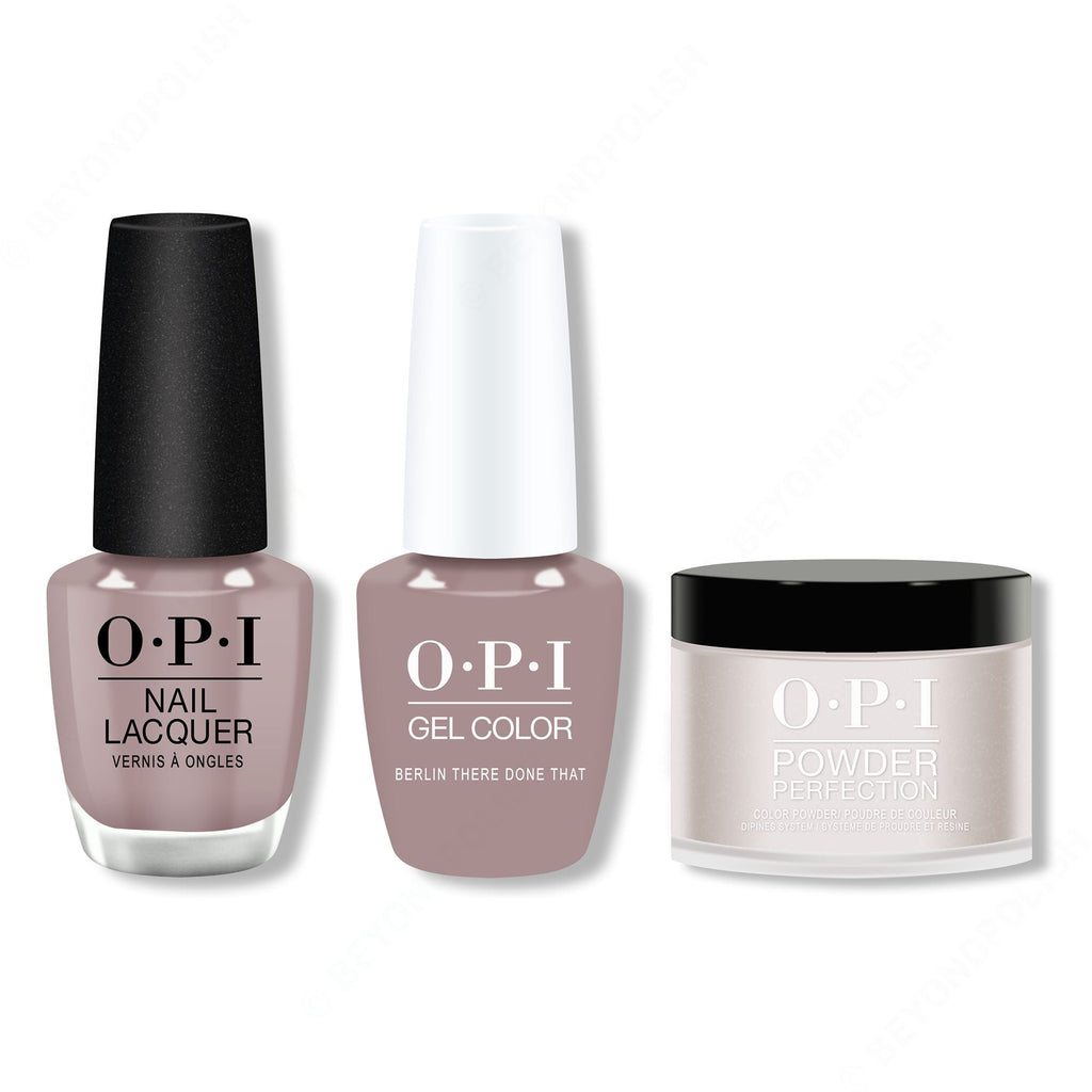 OPI - Gel, Lacquer & Dip Combo - Berlin There Done That - Salon Quality