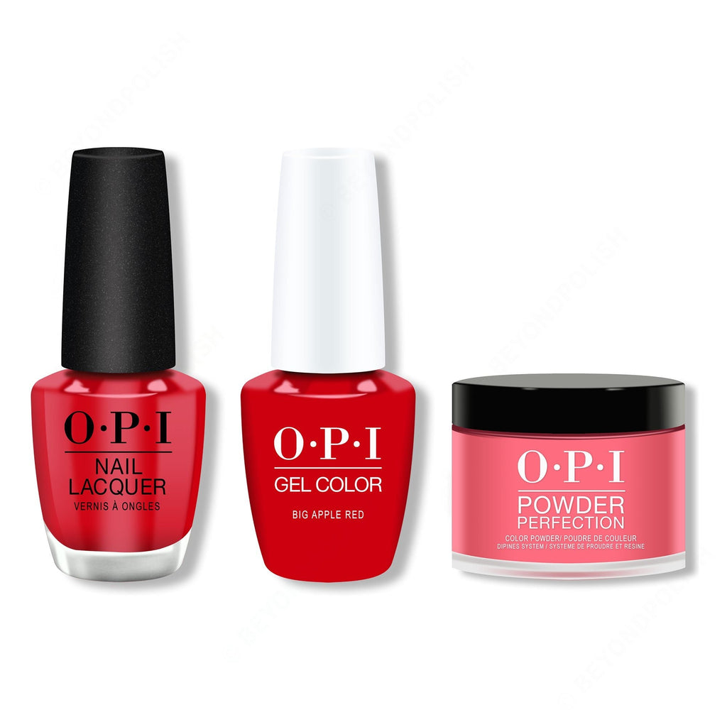 OPI - Gel, Lacquer & Dip Combo - Big Apple Red - Salon Quality