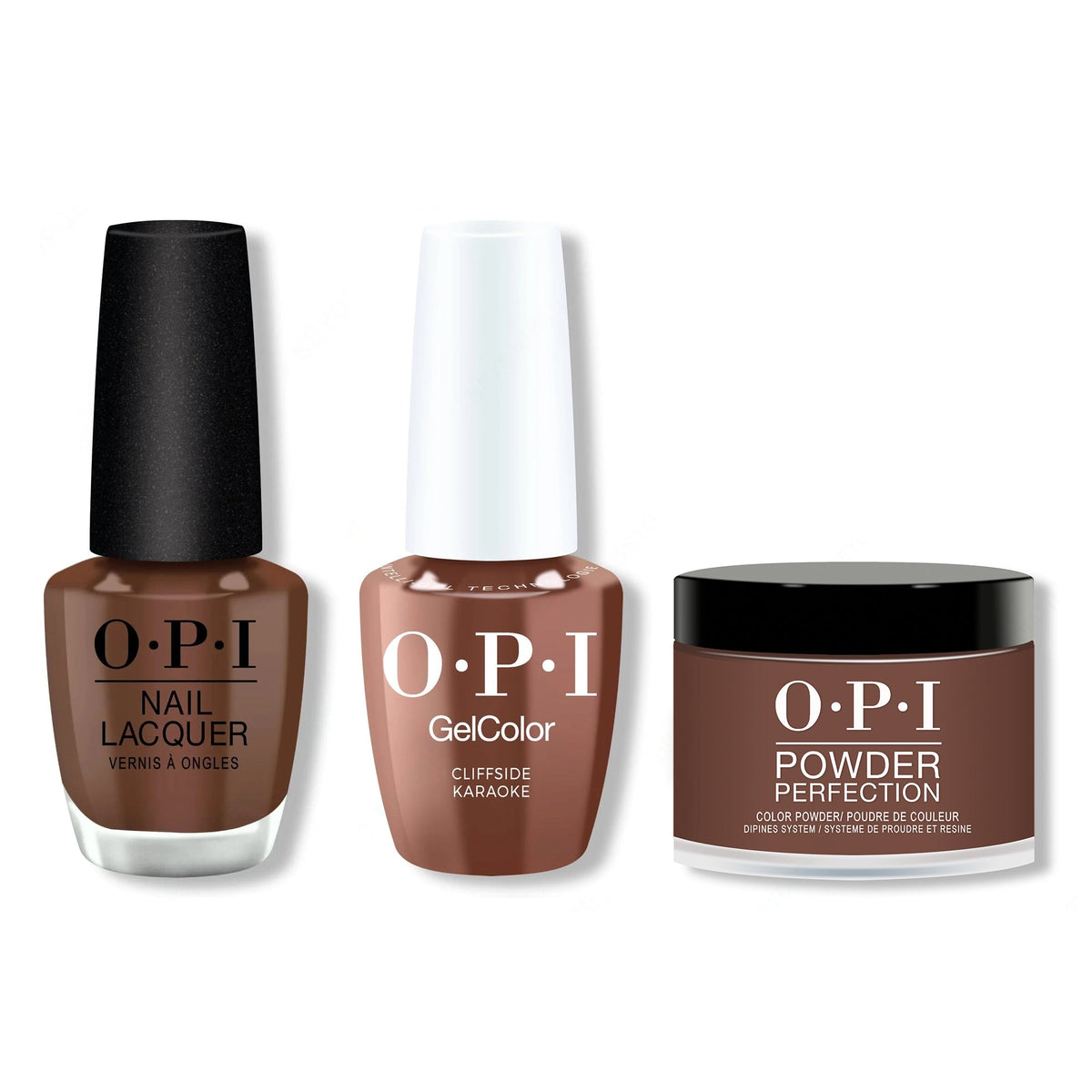 OPI - Gel, Lacquer & Dip Combo - Cliffside Karaoke - Salon Quality