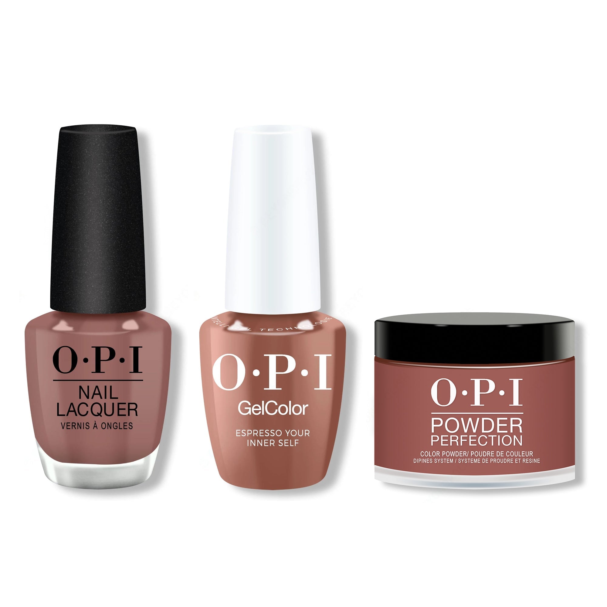 OPI - Gel, Lacquer & Dip Combo - Espresso Your Inner Self - Salon Quality