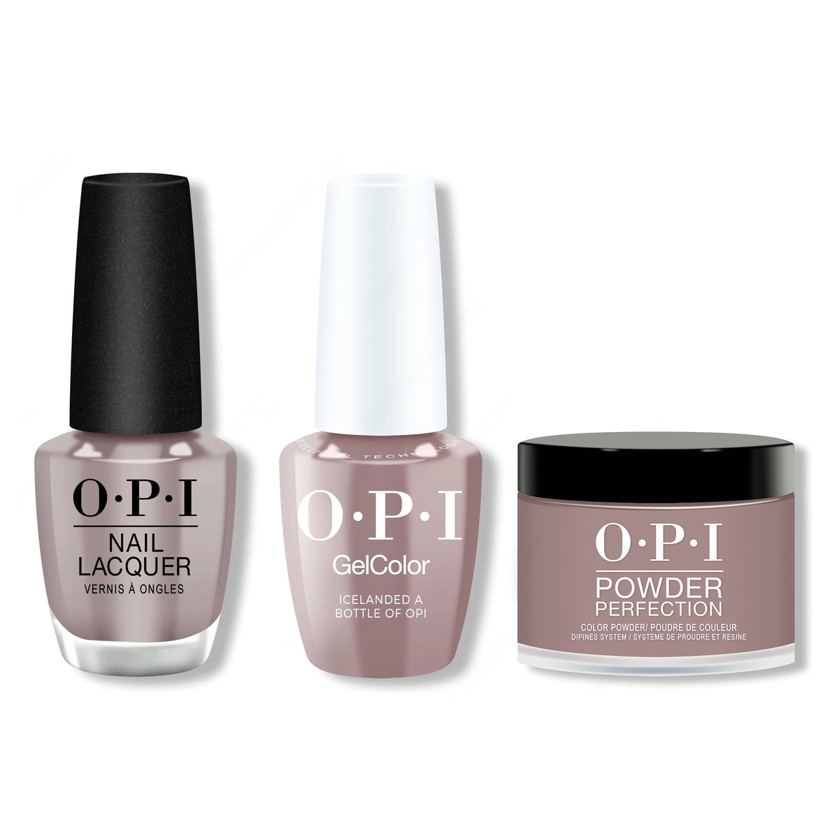 OPI - Gel, Lacquer & Dip Combo - Icelanded a Bottle of OPI - Salon Quality