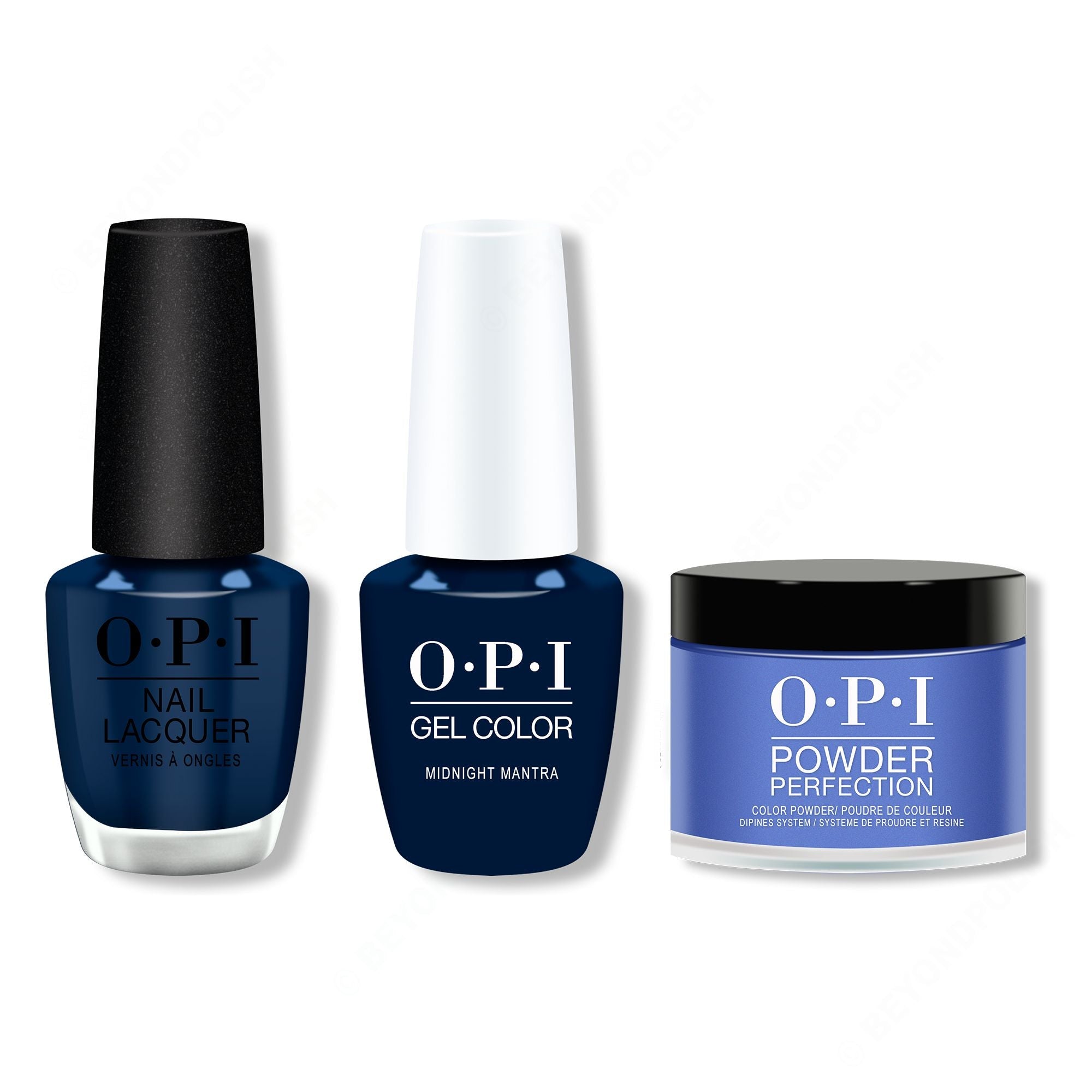 OPI - Gel, Lacquer & Dip Combo - Midnight Mantra - Salon Quality