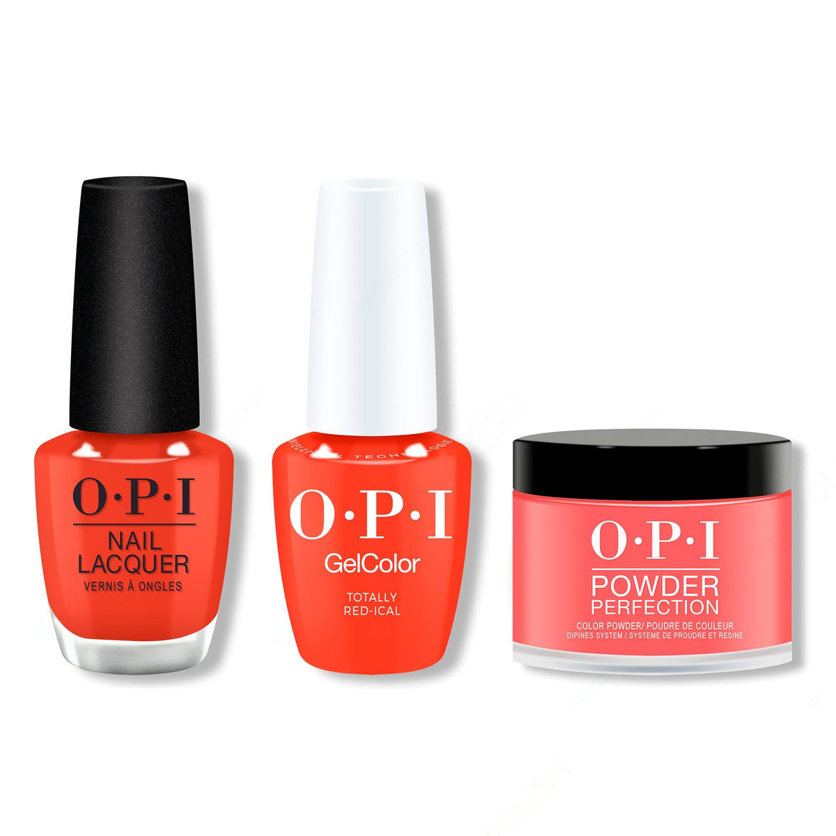 OPI - Gel, Lacquer & Dip Intelli-Gel Combo - Totally Red-ical - Salon Quality