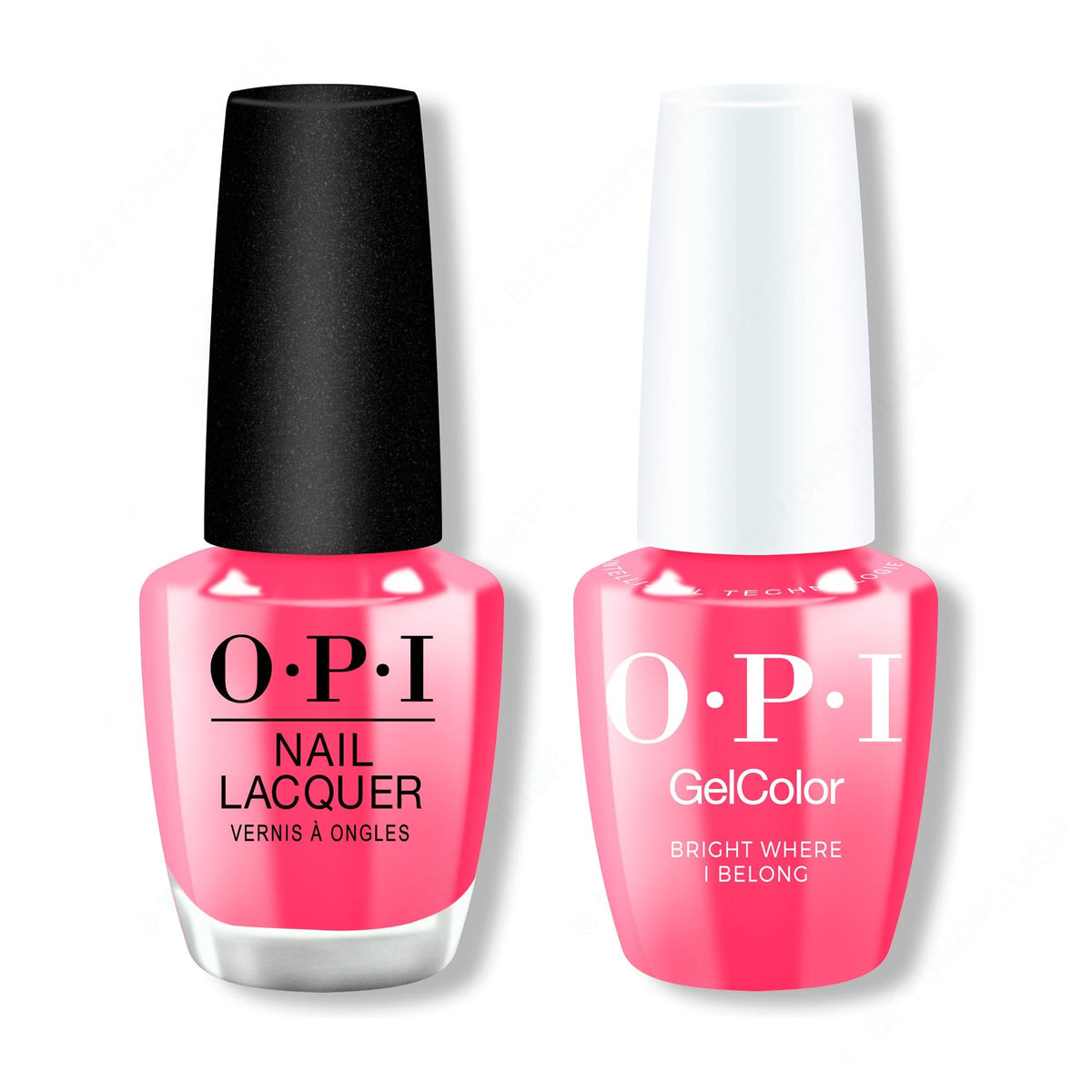 OPI - Gel & Lacquer Intelli-Gel Combo - Bright Where I Belong! - Salon Quality