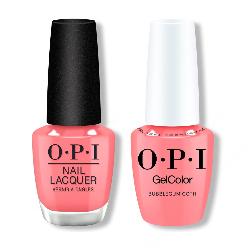 OPI - Gel & Lacquer Intelli-Gel Combo - Bubblegum Goth - Salon Quality