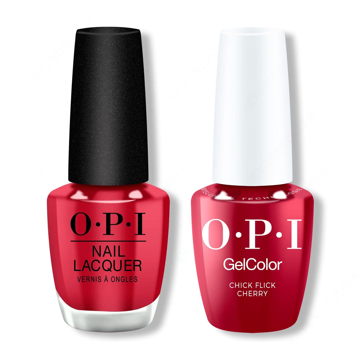 OPI - Gel & Lacquer Intelli-Gel Combo - Chick Flick Cherry 0.5 Oz - Salon Quality