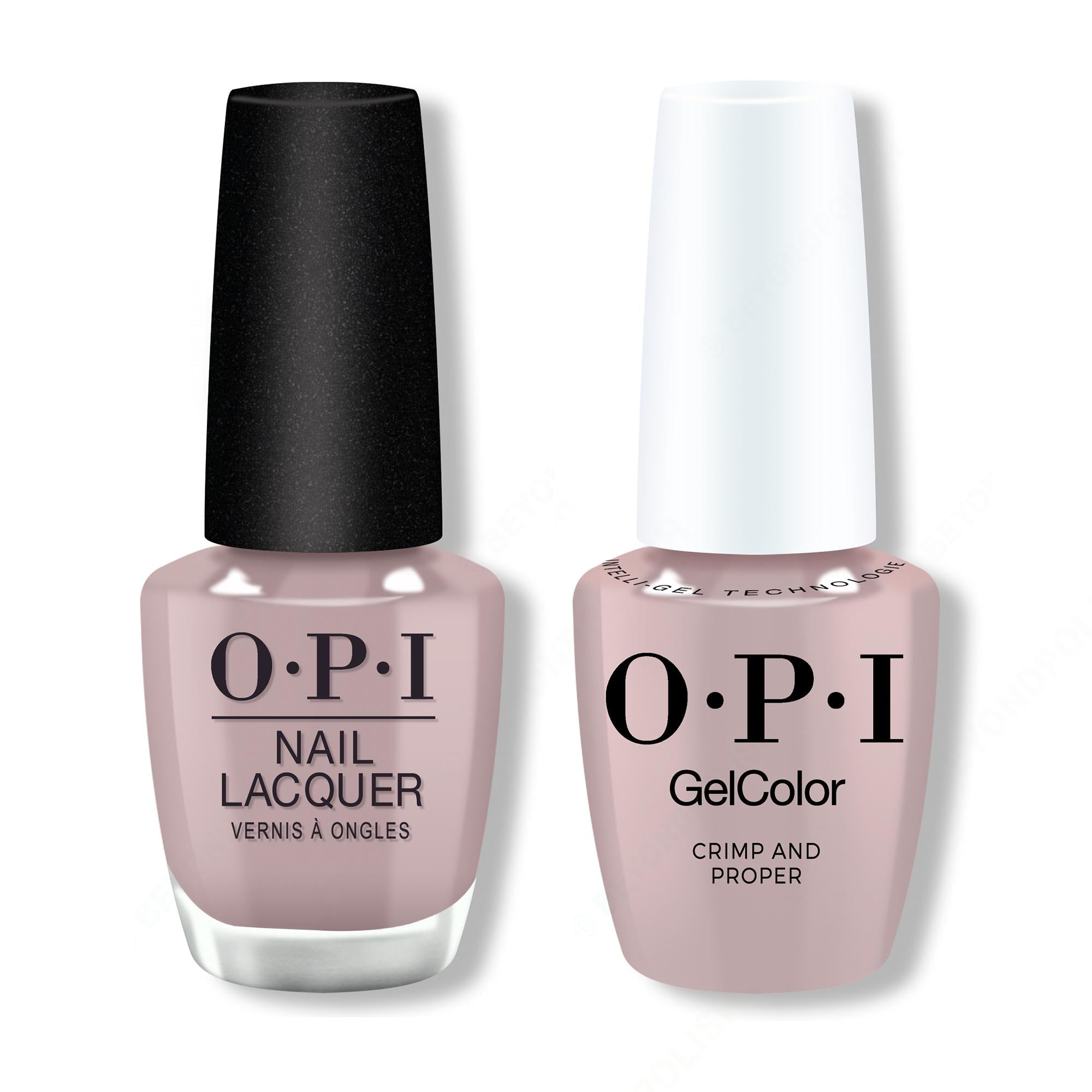 OPI - Gel & Lacquer Intelli-Gel Combo - Crimp and Proper - Salon Quality