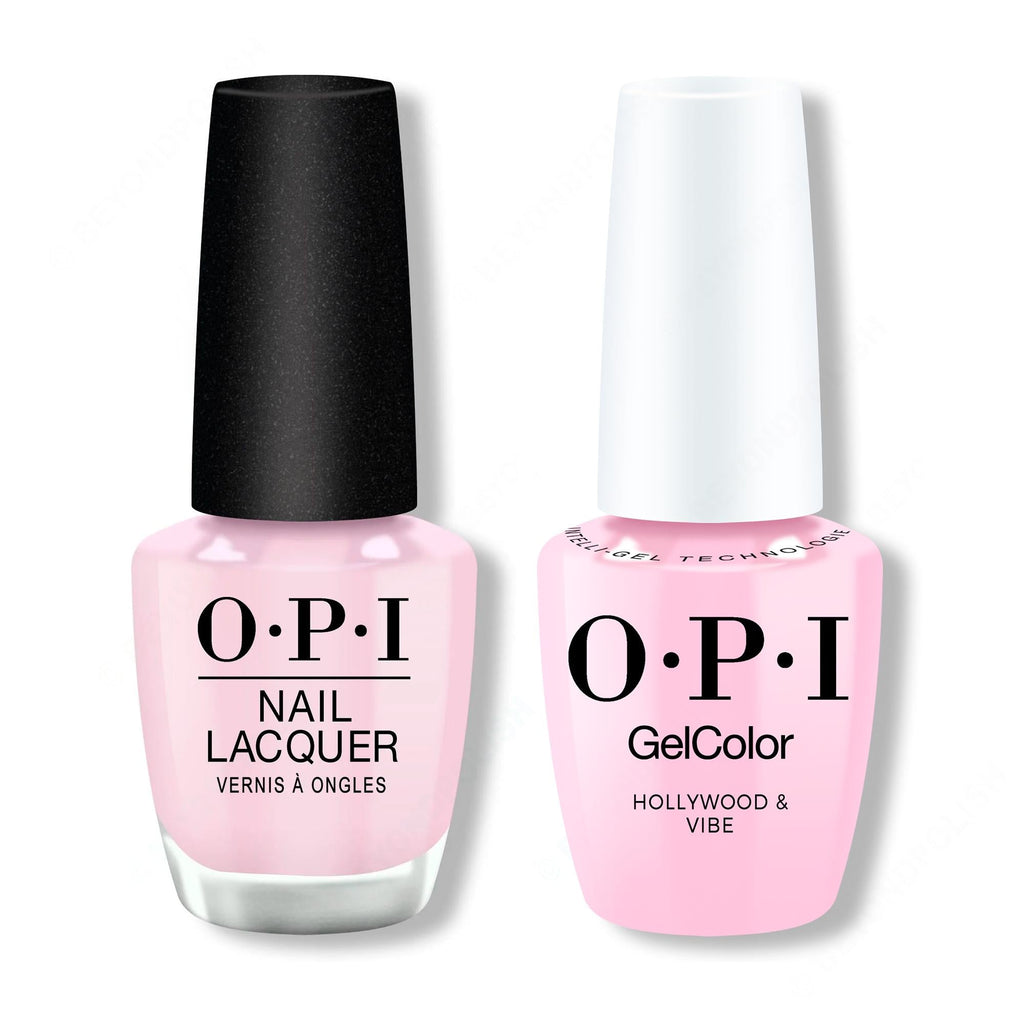 OPI - Gel & Lacquer Intelli-Gel Combo - Hollywood & Vibe 0.5 Oz - Salon Quality