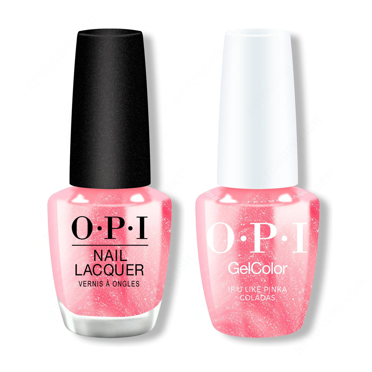 OPI - Gel & Lacquer Intelli-Gel Combo - If U like Pinka Coladas - Salon Quality