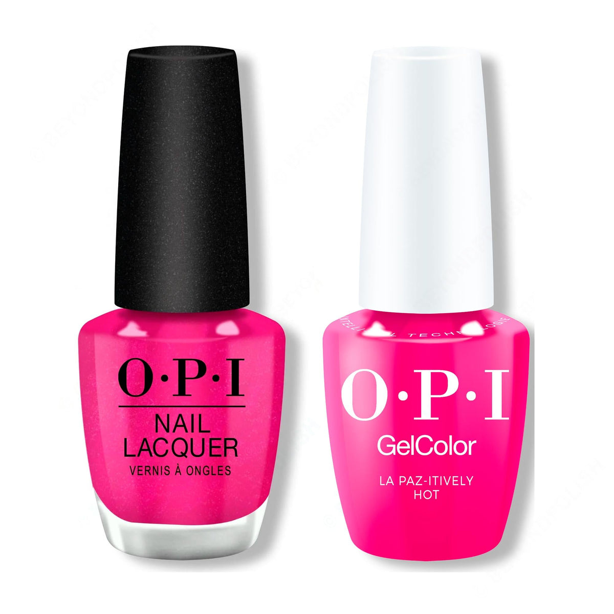 OPI - Gel & Lacquer Intelli-Gel Combo - La Paz-itively Hot 0.5 Oz - Salon Quality