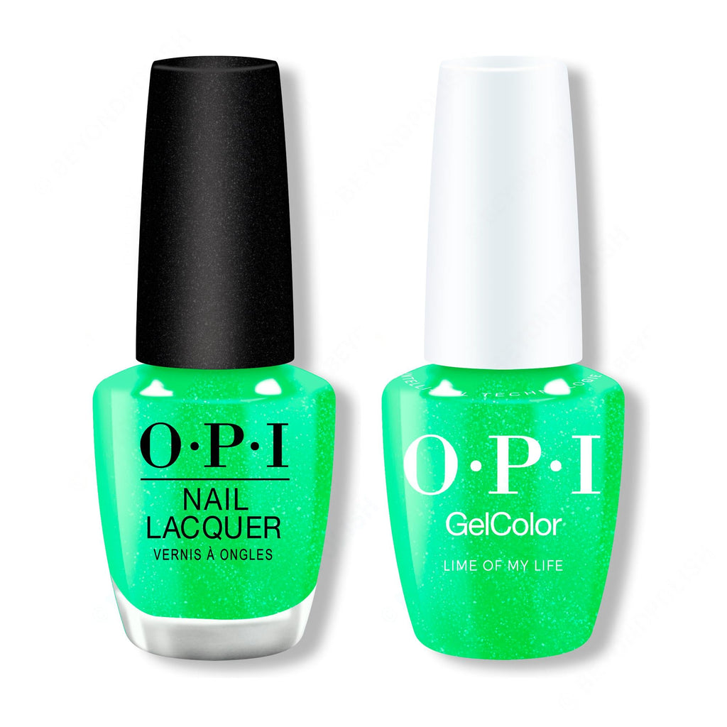 OPI - Gel & Lacquer Intelli-Gel Combo - Lime of My Life - Salon Quality