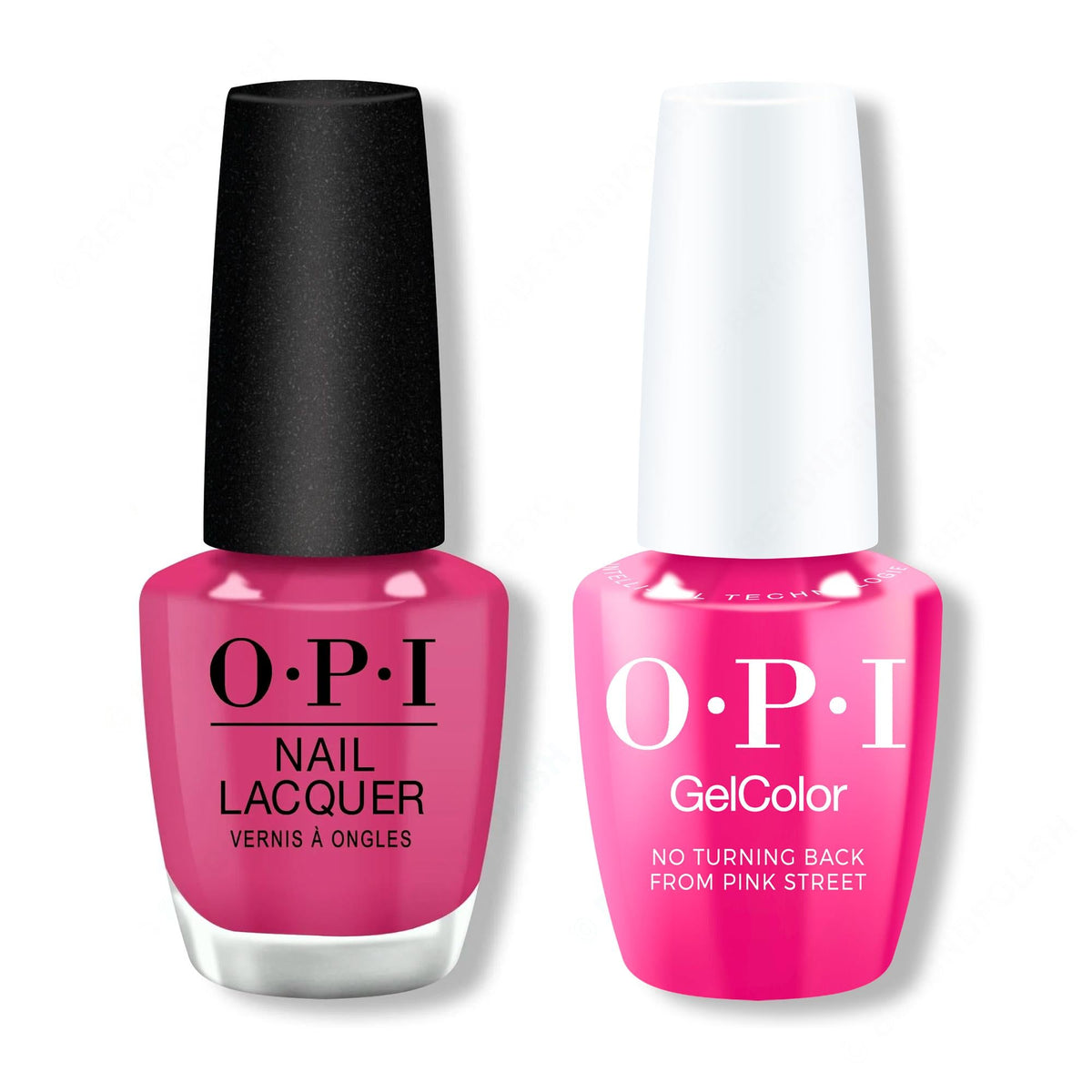 OPI - Gel & Lacquer Intelli-Gel Combo - No Turning Back From Pink Street 0.5 Oz - Salon Quality