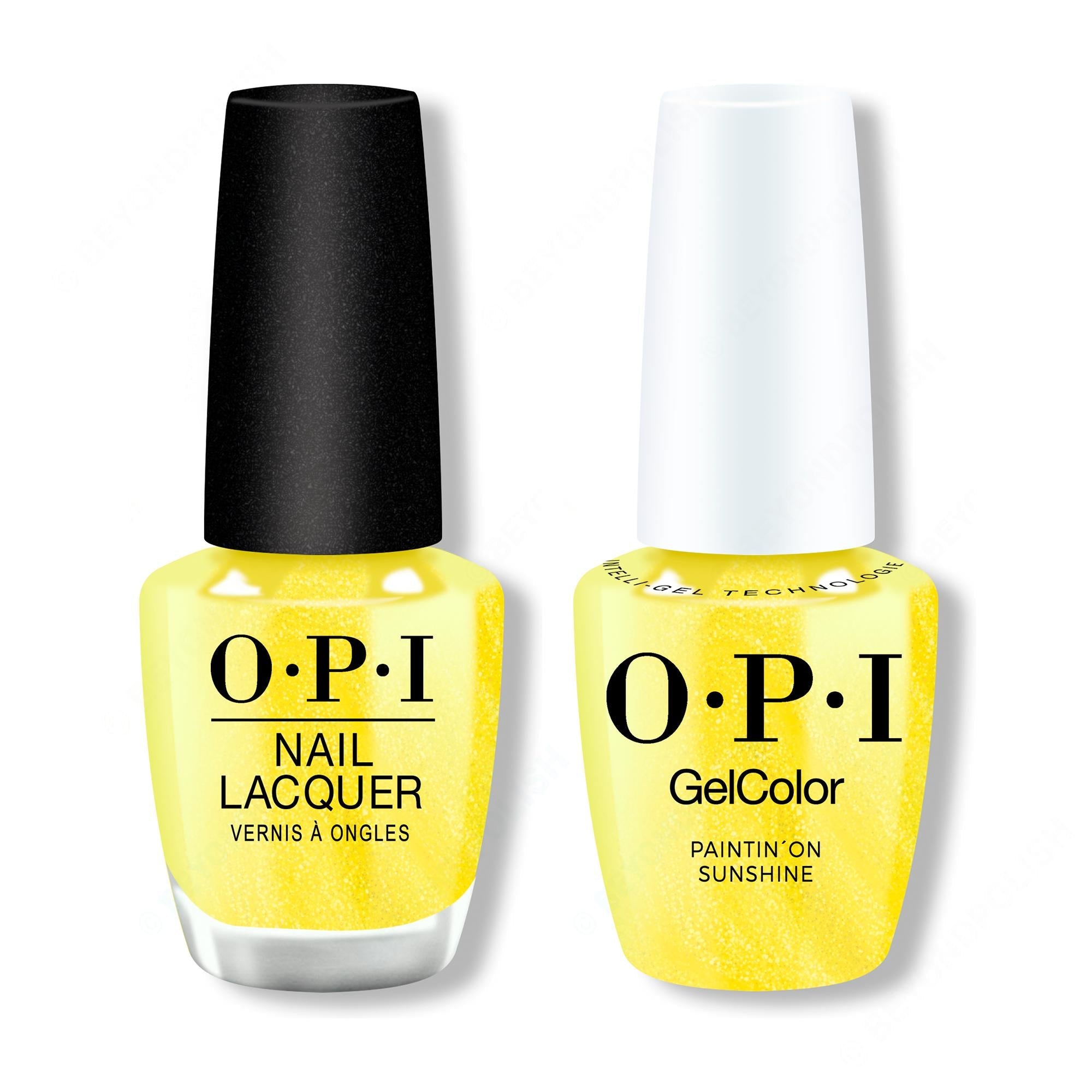 OPI - Gel & Lacquer Intelli-Gel Combo - Paintin' on Sunshine! - Salon Quality