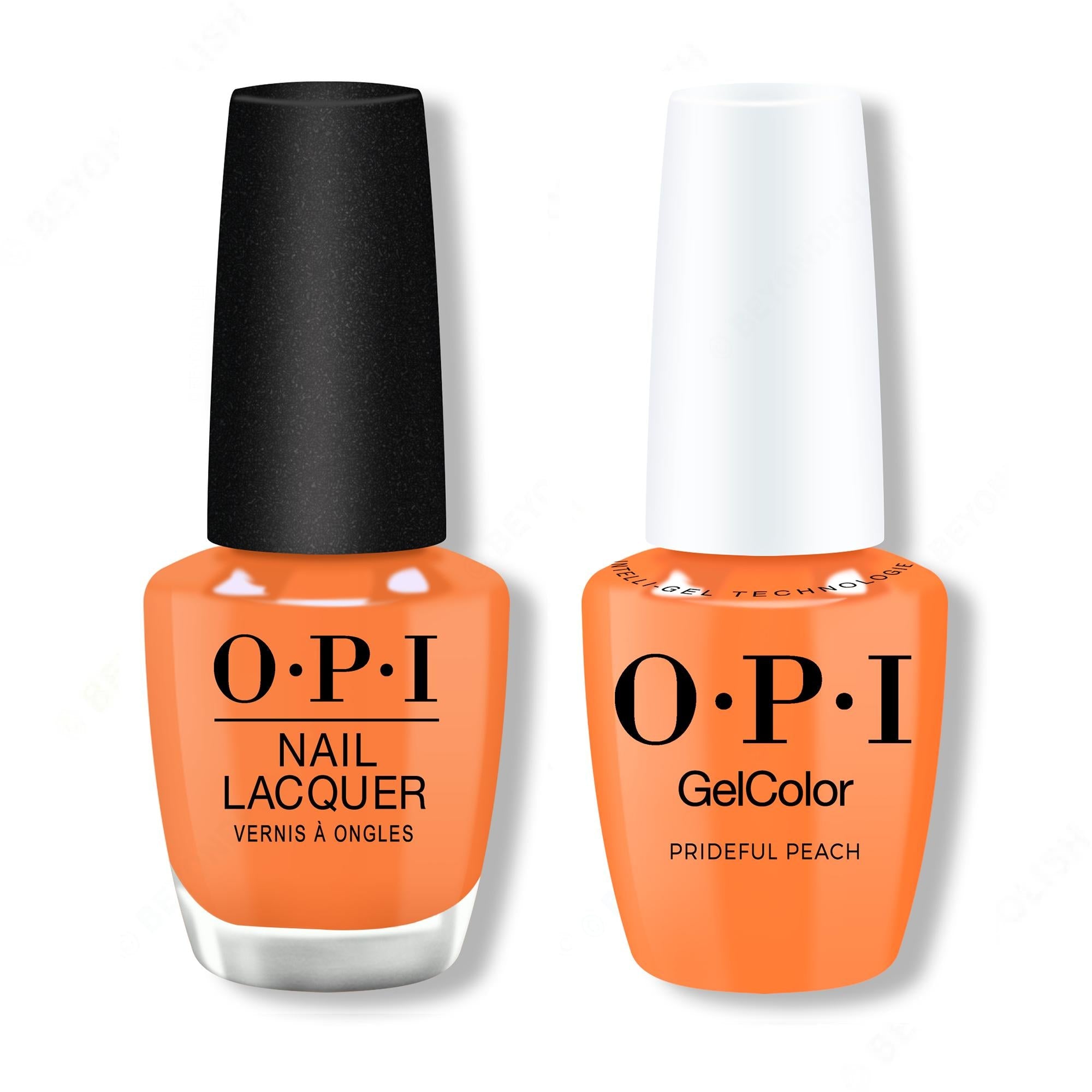 OPI - Gel & Lacquer Intelli-Gel Combo - Prideful Peach - Salon Quality