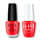 OPI - Gel & Lacquer Intelli-Gel Combo - Red Velvet Vixen - Salon Quality