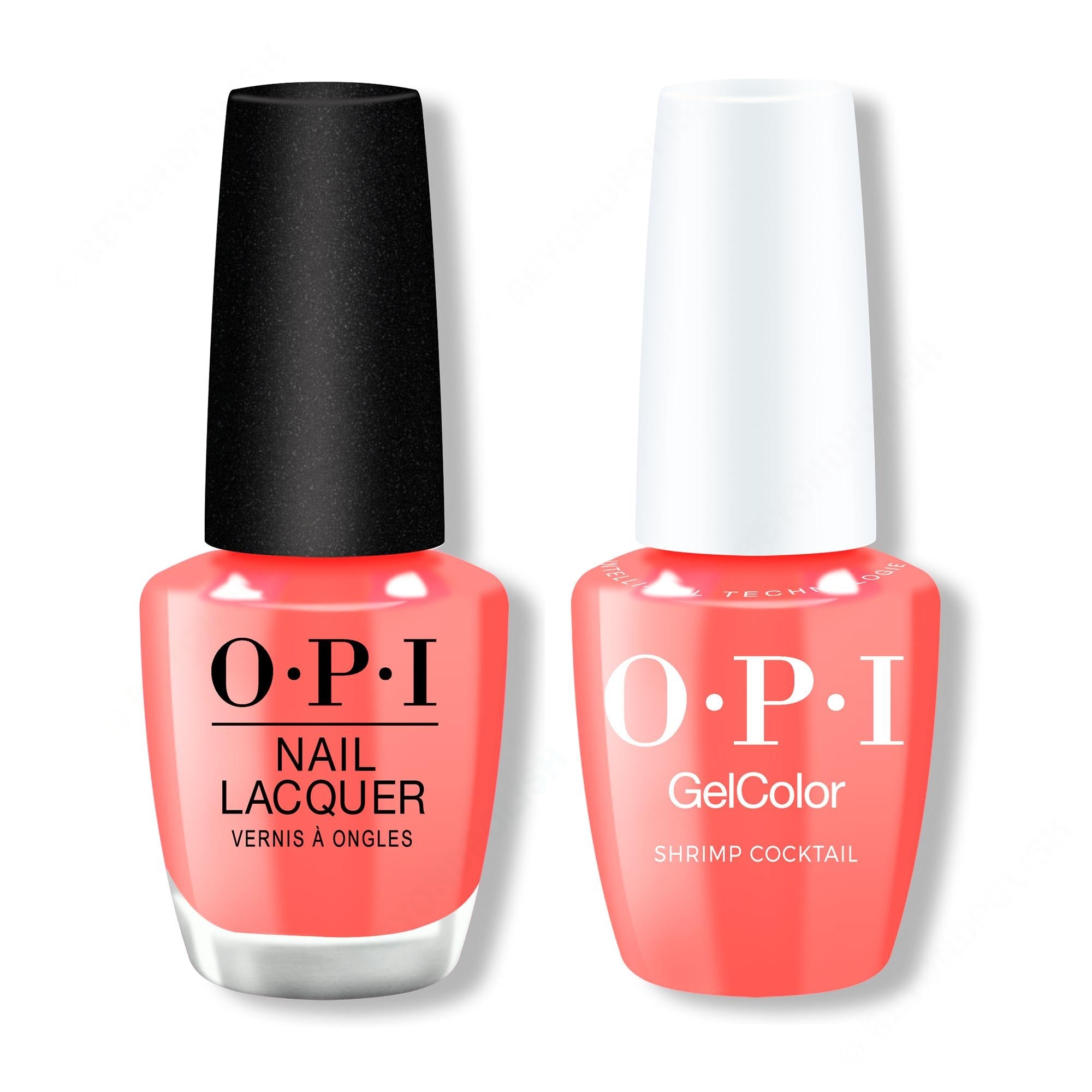 OPI - Gel & Lacquer Intelli-Gel Combo - Shrimp Cocktail - OPIcons Spring 2026 - Salon Quality