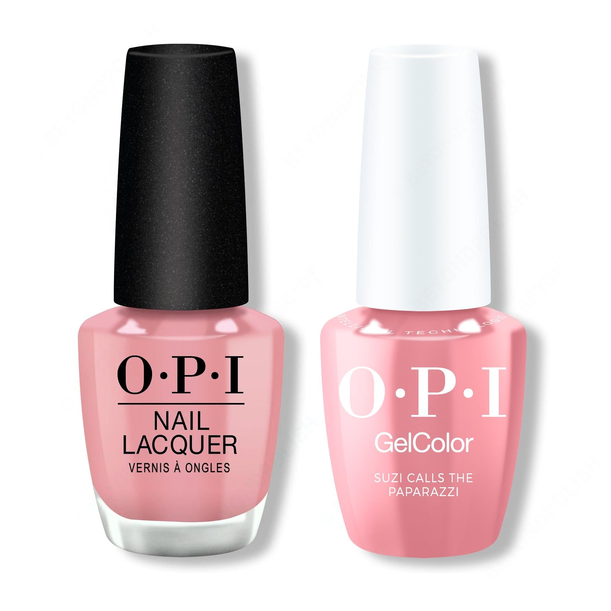 OPI - Gel & Lacquer Intelli-Gel Combo - Suzi Calls The Paparazzi 0.5 Oz - Salon Quality
