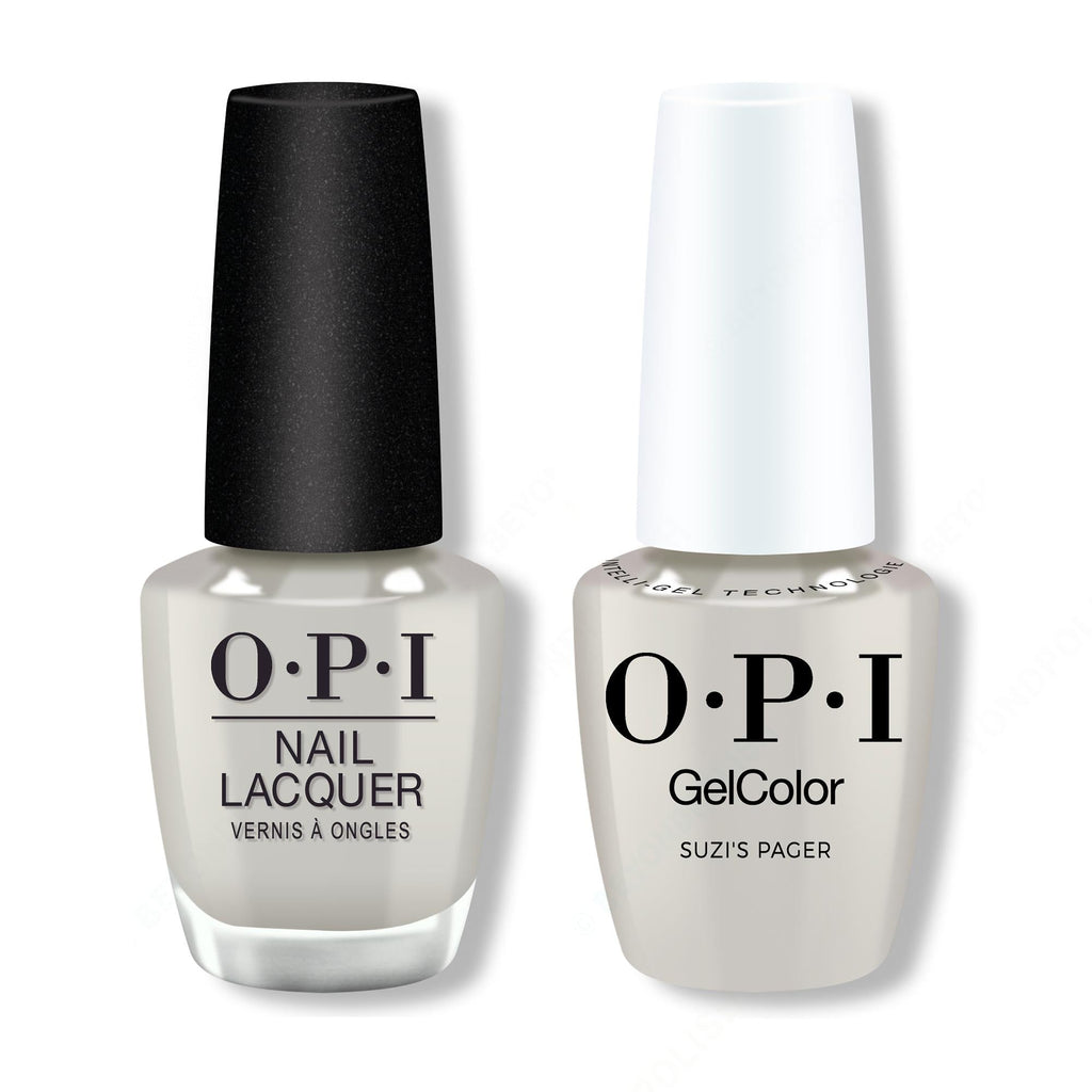 OPI - Gel & Lacquer Intelli-Gel Combo - Suzi's Pager - Salon Quality