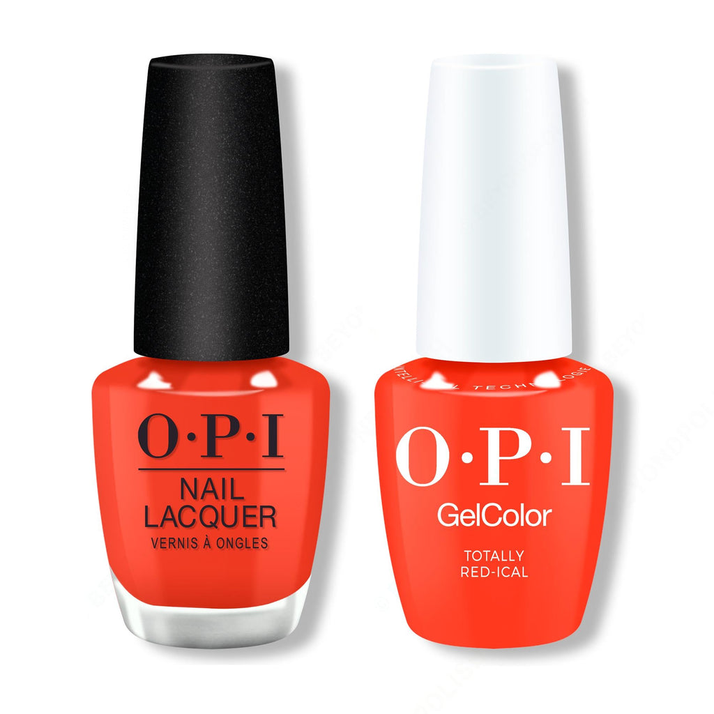 OPI - Gel & Lacquer Intelli-Gel Combo - Totally Red-ical - Salon Quality