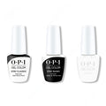 OPI GelColor Combo - Stay Classic Base, Shiny Top & Alpine Snow - Salon Quality