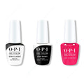 OPI GelColor Combo - Stay Classic Base, Shiny Top & Blame the Mistletoe - Salon Quality