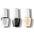 OPI GelColor Combo - Stay Classic Base, Shiny Top & Blinded By The Ring Light - Salon Quality