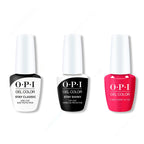 OPI GelColor Combo - Stay Classic Base, Shiny Top & Cyber Cherry on Top - Salon Quality