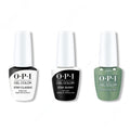 OPI GelColor Combo - Stay Classic Base, Shiny Top & Decked to the Pines - Salon Quality