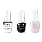 OPI GelColor Combo - Stay Classic Base, Shiny Top & Glazed N' Amused - Salon Quality