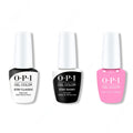 OPI GelColor Combo - Stay Classic Base, Shiny Top & Lucky Lucky Lavender - Salon Quality