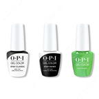 OPI GelColor Combo - Stay Classic Base, Shiny Top & Make Rainbows - Salon Quality
