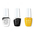 OPI GelColor Combo - Stay Classic Base, Shiny Top & Metallic Rewind - Salon Quality