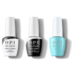 OPI GelColor Combo - Stay Classic Base, Shiny Top & NFTease Me - Salon Quality