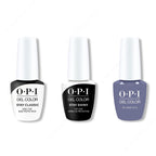 OPI GelColor Combo - Stay Classic Base, Shiny Top & OPI Heart DTLA - Salon Quality