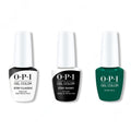 OPI GelColor Combo - Stay Classic Base, Shiny Top & Rated Pea-G - Salon Quality
