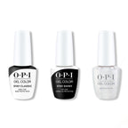 OPI GelColor Combo - Stay Classic Base, Shiny Top & Snatch'd Silver - Salon Quality