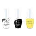 OPI GelColor Combo - Stay Classic Base, Shiny Top & Stay Out All Bright - Salon Quality