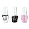 OPI GelColor Combo - Stay Classic Base, Shiny Top & Supercute Color - Salon Quality