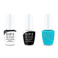 OPI GelColor Combo - Stay Classic Base, Shiny Top & Surf Naked - Salon Quality