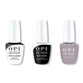 OPI GelColor Combo - Stay Classic Base, Shiny Top & Taupe-less Beach - Salon Quality