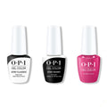 OPI GelColor Combo - Stay Classic Base, Shiny Top & Without a Pout - Salon Quality