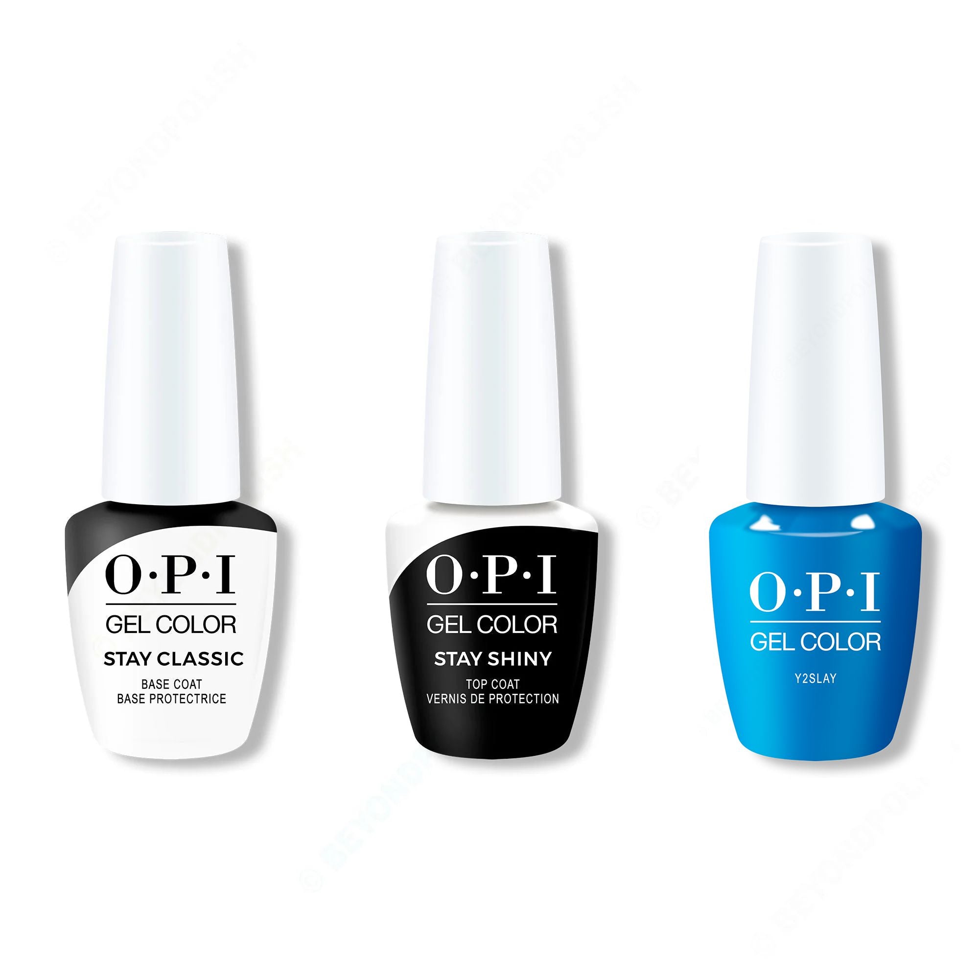 OPI GelColor Combo - Stay Classic Base, Shiny Top & Y2Slay - Salon Quality